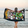 1pc Jack1 Beach Towel with Custom Name, Beach/Swimming/Bath/Picnic/Camping Towel, Suitable for Seaside Beaches