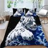 Bedding Set 3D Tiger Printed Duvet Cover Set with Pillowcase Home Textiles Bedding Cover Suit