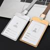 Fashion Cerdit Card Holder Lanyard Aluminum Alloy Work ID Card Holder Business Work Card ID Badge Holder Student Bus Cards Case
