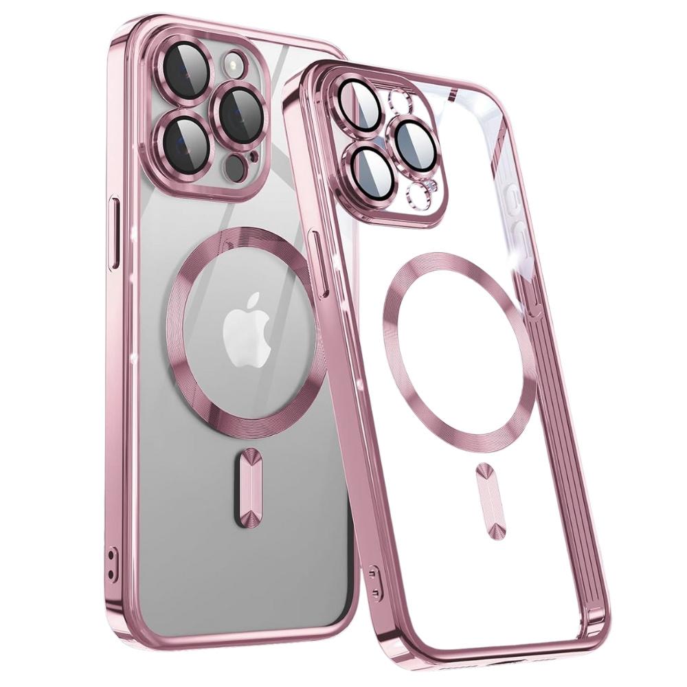 iPhone 12 Pro Case, Electro MagSafe, Pink + Screen Protector