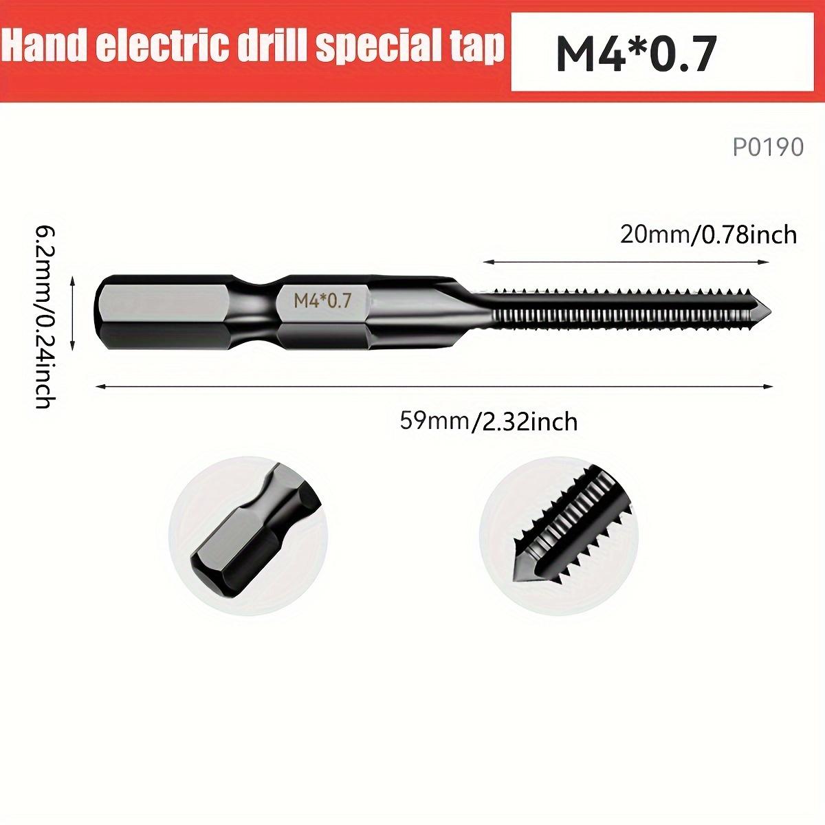 

Tap Drill Bit Hex Shank Plated Screw Thread Bit Screw Tapping Countersink Drill Bits And Machine Compound Tap M3-M10 Hand Tools
