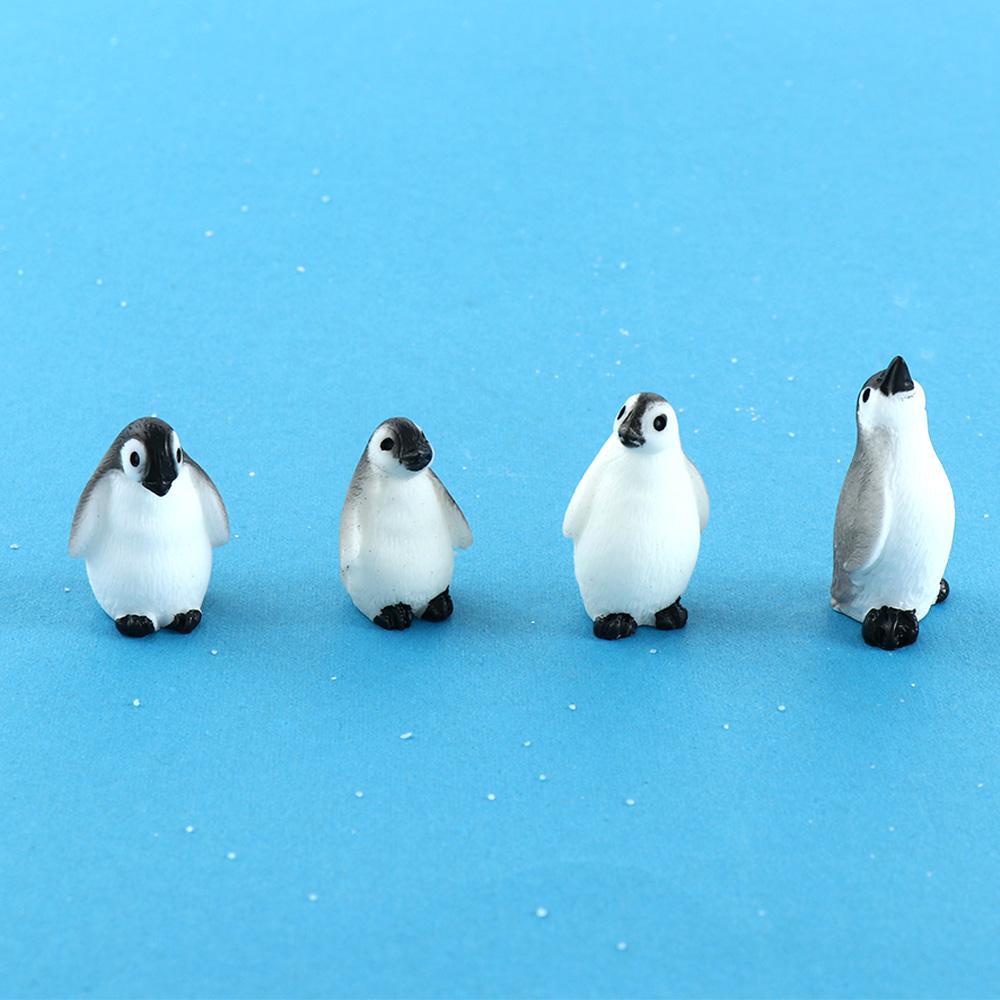 Model Artizanal Făcut Manual Pinguin Focă Micro Peisaj Ornament Grădină Zână Figurine Miniaturale de Iarnă