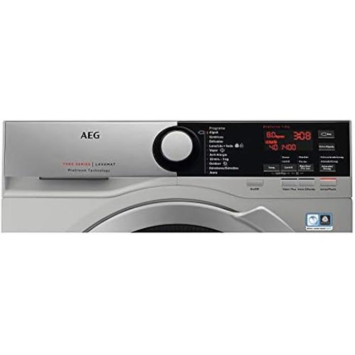 Machine à laver - AEG - L7FEE842S - 8 kg - 1400 tr/min - Moteur Inverter - ProSteam