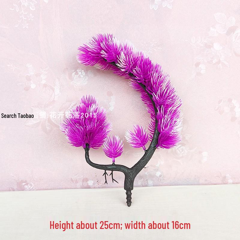 Artificial Pinus Thunbergii Tree Branch – Indoor/Outdoor Decorative Faux Greenery and Flower Arrangement.