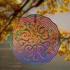 360 Degree Hanging Hook 10 Inch Metal Wind Spinner Vibrant Rainbow Art Design for Garden Patio Balcony Decor All Season Outdoor Gift