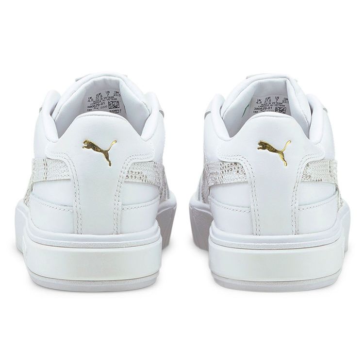 Puma Cali Star Snake Synthetic Leather Lightweight Durable Low-Top Sneakers Women sneakers White 380629-01