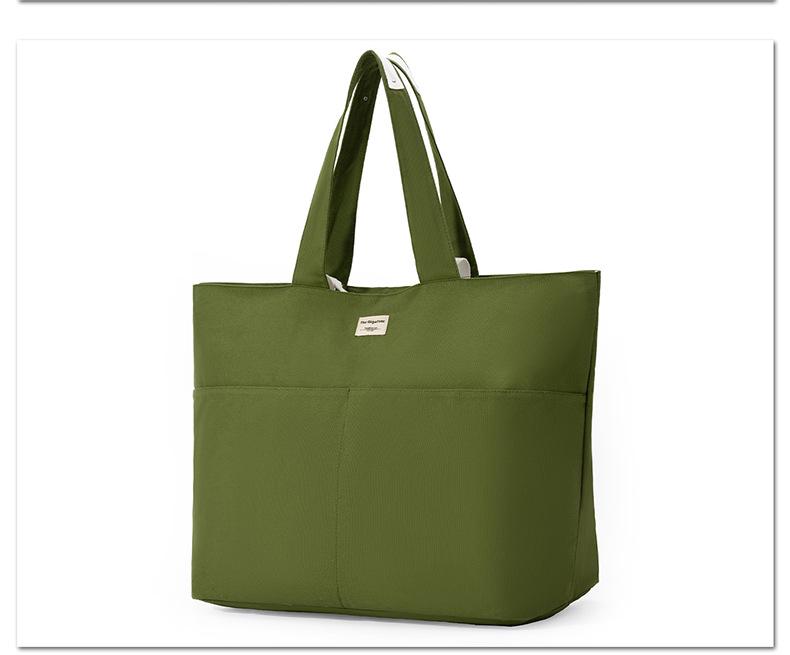 Damen Große Canvas-Tasche: Vielseitige Einkaufs-, Pendler- und Strandtasche