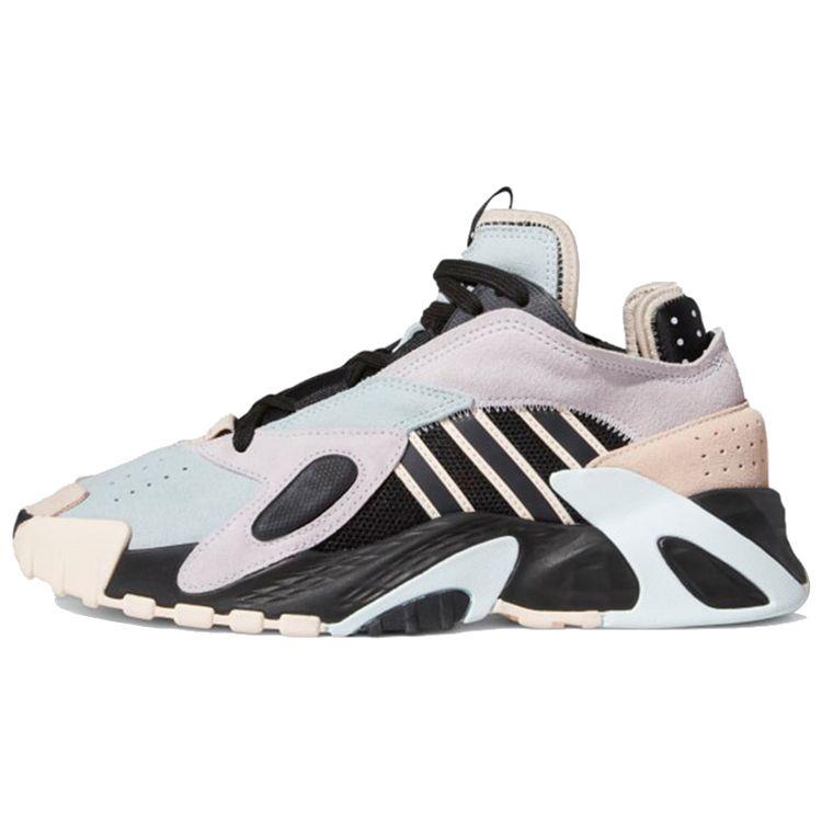 Adidas Originals Streetball Retro Casual Breathable Mid-Top Basketball Shoes Women Sneakers Pink Blue FX8685