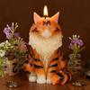3D Sitting Cat Candle Silicone Mold DIY Cute Kitten Soap Gypsum Resin Handicraft Resin Cement Mold for Handmade Crafts
