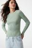 Women's Fashion Stone Basic Ribbed Knitwear Sweater