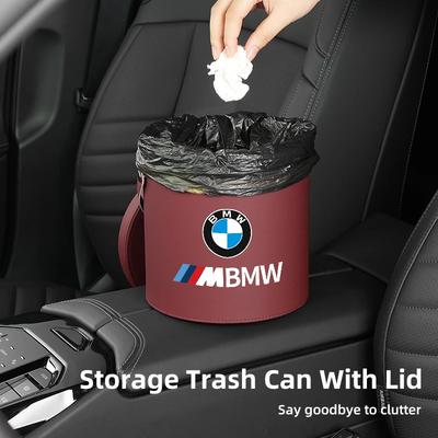 Car Sticker 2025 Hot Car Wastebasket Interior Decorative for X1 X2 X3 X5 X4 X6 X7 G30 G20 G32 G11 G12 F40 F30 F20 F10 U11 Go