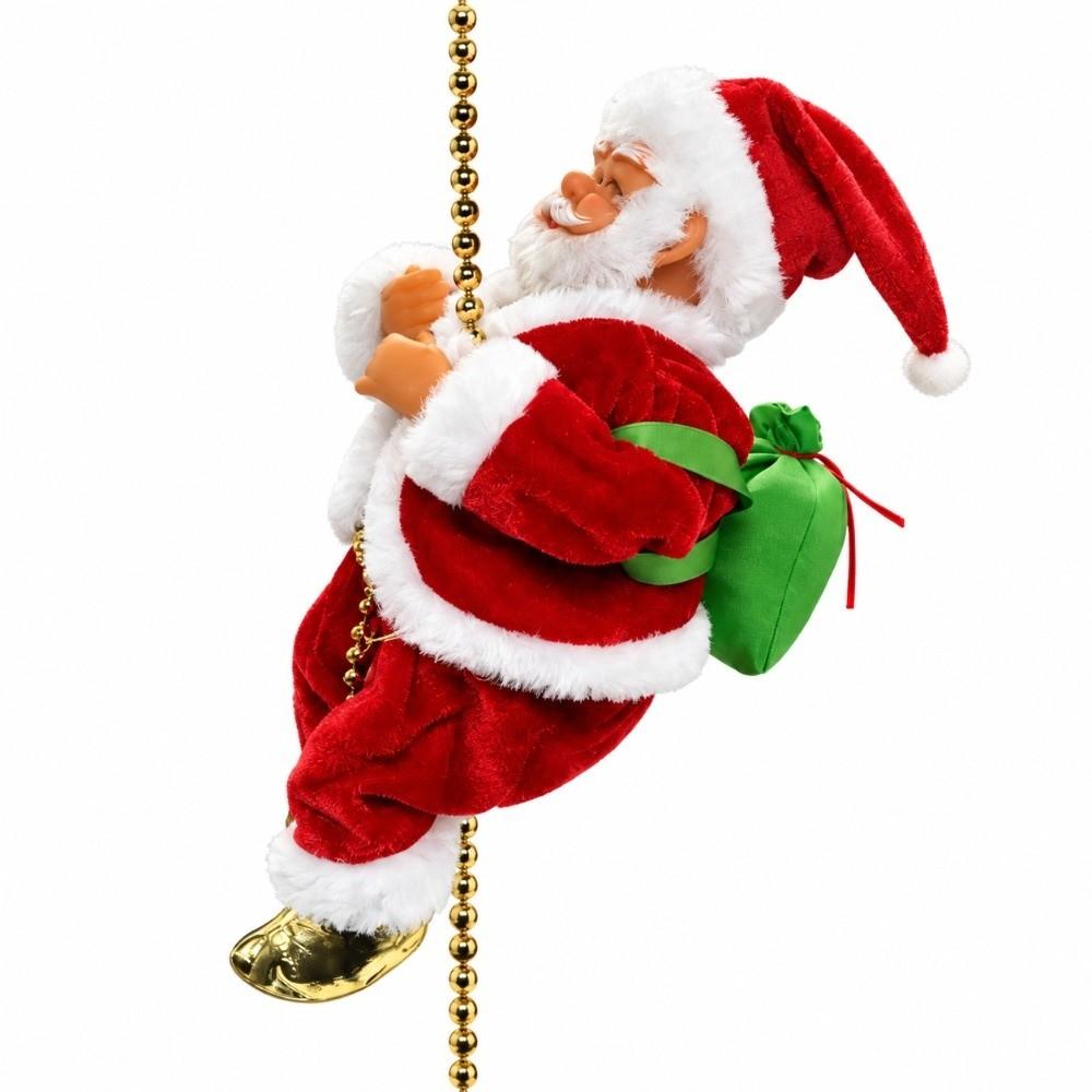 Glowing Light Santa Claus Hanging Ornament Singing Santa Claus Ornament  Home Holiday Decor