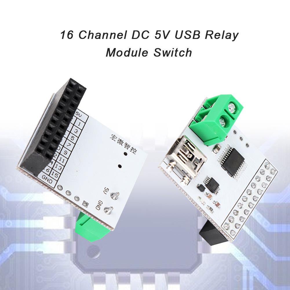 Multi Functional 16 Channel DC 5V USB Relay Module Switch Control By Computer
