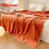 Solid color waffle multi-functional blanket lunch break blanket bedroom sofa casual blanket warm and comfortable
