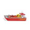 Siku 2117 Fire Boat - Red-Yellow Metal-Plastic Scale Model - for Children Aged 3 and Up