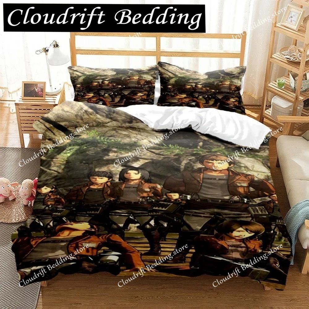Japanese Anime Polyester Bedding Sets Boys Covers Boys Duvet Cover Set For Teens Bedding Set Cover& Pillowcase