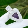 Gift For Women Pendant 925 Sterling Silver Natural Star Amethyst Gemstone