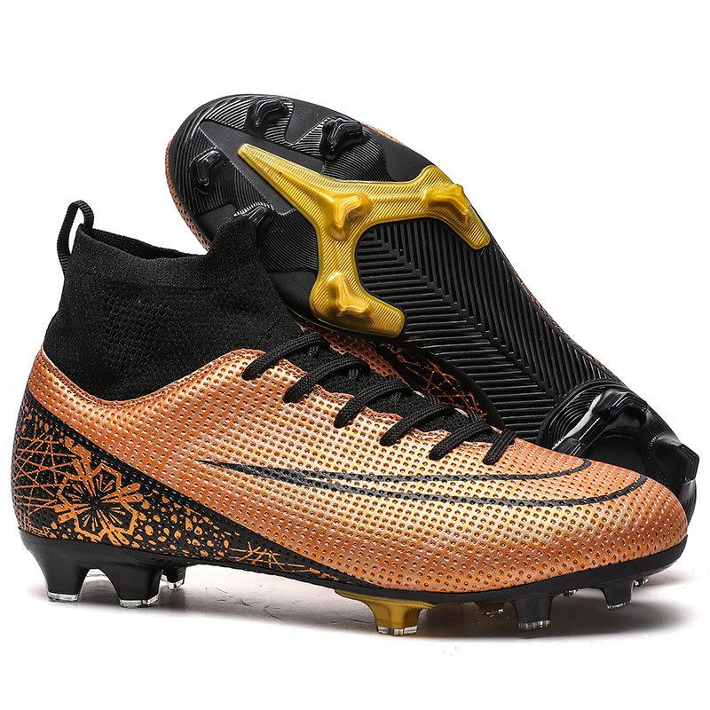 New Low-top Men's and Women's AG Long Nails Competition Football Shoes TF Broken Nails Children's Outdoor Sports Grass Football Shoes