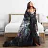 Twisted Wonderland Yuu Grim Knitted Blankets TWST Rhythm Game Flannel Throw Blanket Couch Printed Ultra-Soft Warm Multi-function