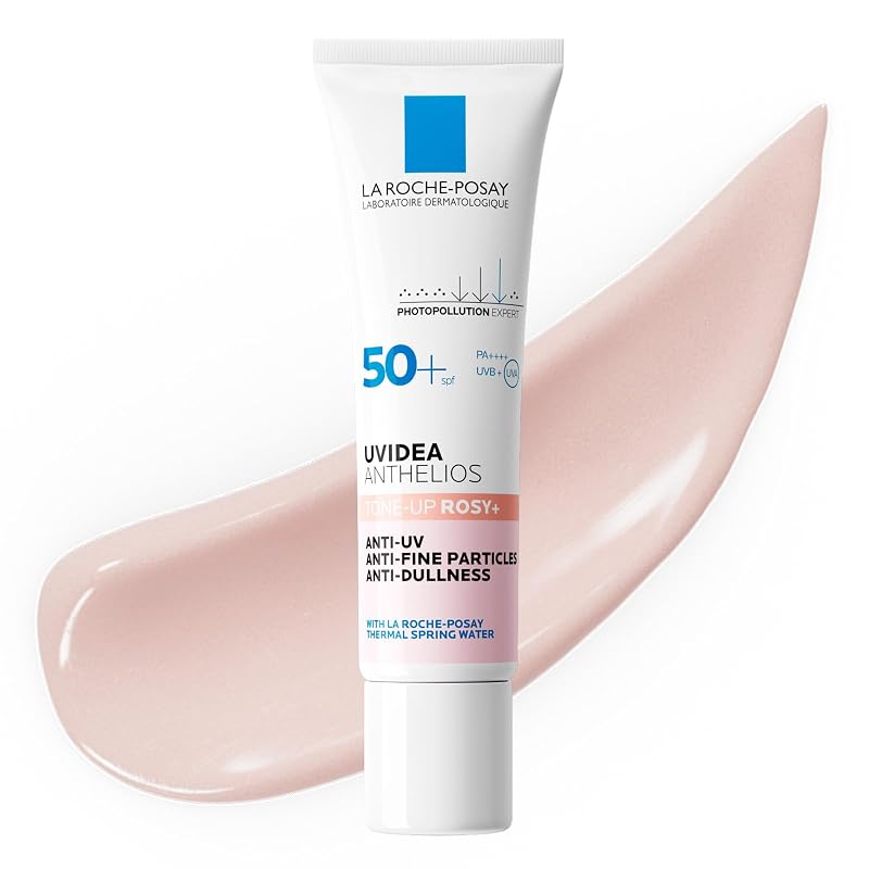 La Roche-Posay UV Idea XL Protection Tone-Up Rose+ 30ml Sunscreen Makeup Base SPF50+ PA++++ Facial Tone-Up Moisturizing Healthy Complexion Brightening