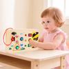 Hölzernes Switch-Spielbrett Kinder-Puzzle-Spielzeugset Mit LED-Leuchten Für Frühe Kindheit Lernen Und Entwicklung