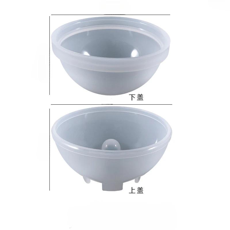 Bowling Resin Creative Molds Kit DIY Crystal Epoxy Resin Bowling Ball Silicone Mold Family Play Table Ornament Candle Mould