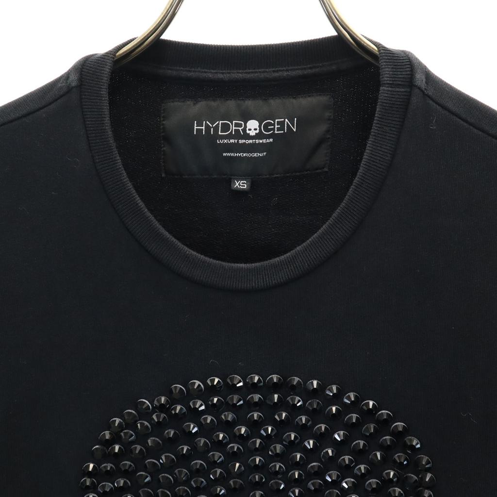 Hydrogen Made In Italy Skull Long Sleeve Sweat Trainer XS Black Men's Used