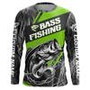 Men's 3D Bass Fishing Long Sleeve T-Shirt Moisturizing Core Sports