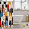 Cat Fabric Shower Curtain for Girls Kids Teen,Colorful Cartoon Animals Bathroom Shower Curtain Sets Cute Pet Shower Curtain