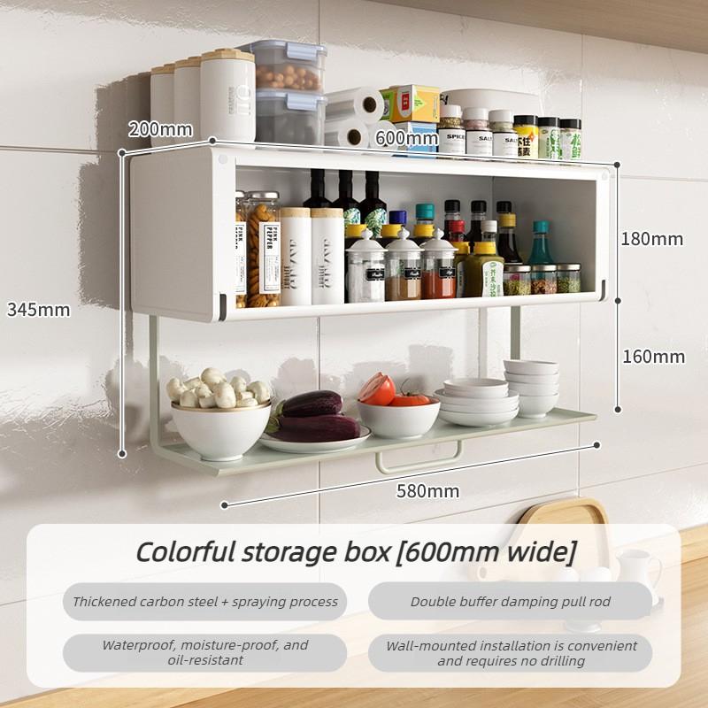 Foldable Storage Rack Kitchen Portable Organize Shelf Modern Wall Storage Cabinet Multifunctional Home Organize Accessories