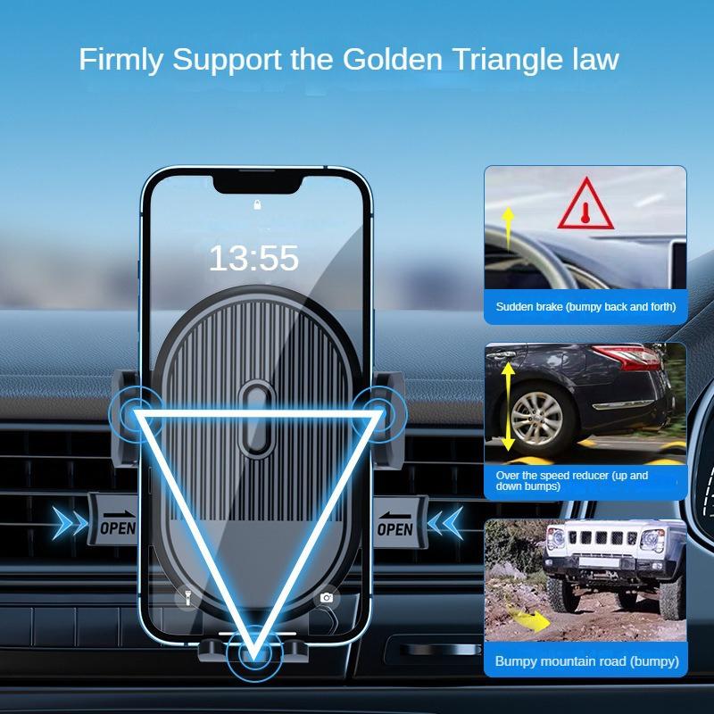 Air Vent Car Phone Holder Mount - Hands-Free Easy Clamp Cradle Cell Phone Holder for Vehicle Fits All 4 To 7 Inch Phones