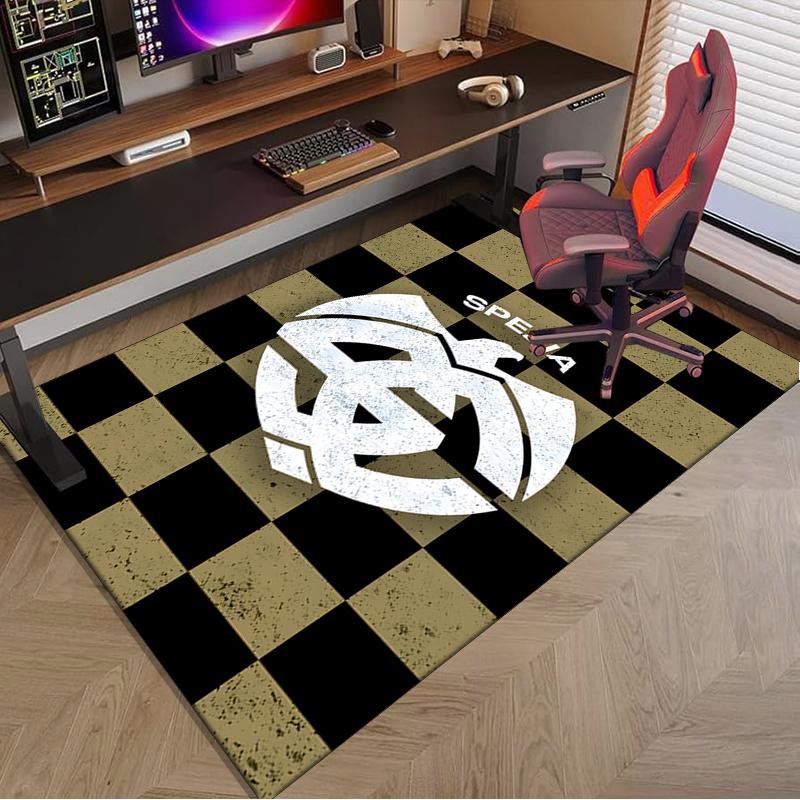 1PC Spe-zia 1906 Emblem Rug Game Carpet, Floor Mat for Bedroom Living Room Entryway Rug, Home Decor Idea Gift for Christmas birthday