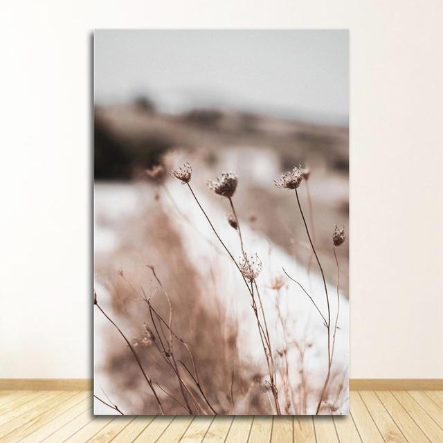 Painting Nordic Style  Living Room Decor Grass Nature Picture Scandinavian Poster Landscape Wall Art Canvas Print