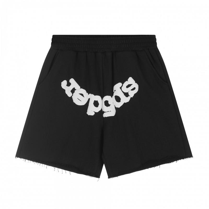 Mens Cotton Short Pants With Embroidered Loose Fit Casual Shorts Outdoor Wear
