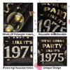 We’re Gonna Party Like It’s 1975 Birthday Banner Backdrop, Cheer To 50 Years Birthday Banner, 50th Birthday Party Supplies for Men Women
