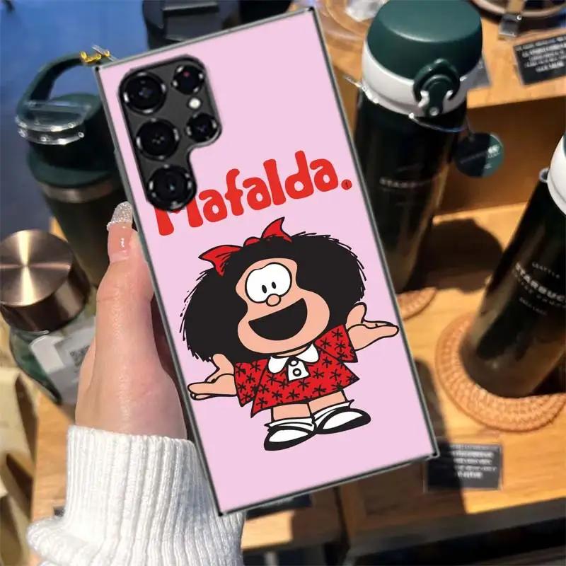 Cartoon Mafalda Cases Phone Case for Samsung Galaxy S26 Ultra S25 Edge S24 S23 FE S21 Plus S20 S22 Cover TPU Capa Shell Shockpro