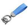 Leather Car Keychain, High-End Car Metal Key, Suede Pendant, Leather Ornament Metal Car Keychain Ring Accessories
