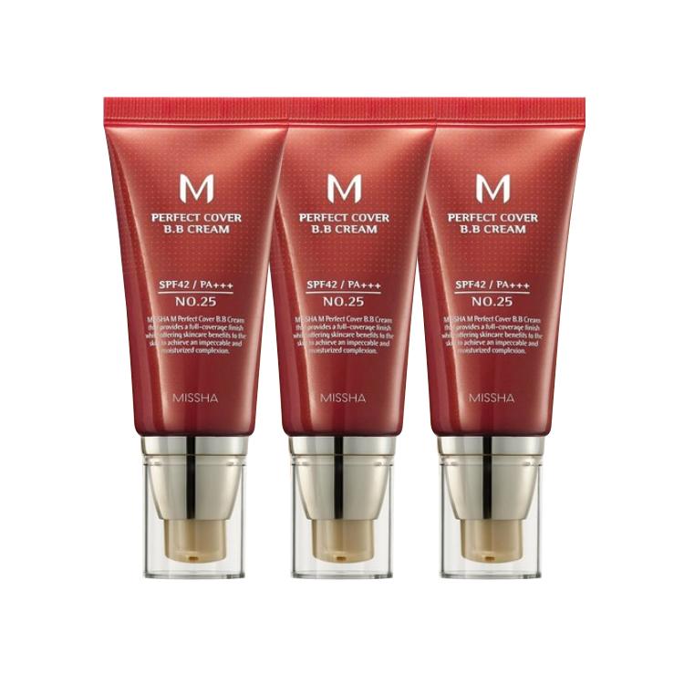 MISSHA M Perfect Cover BB Cream SPF42 PA+++ No.25 Warm Beige (3 Options)