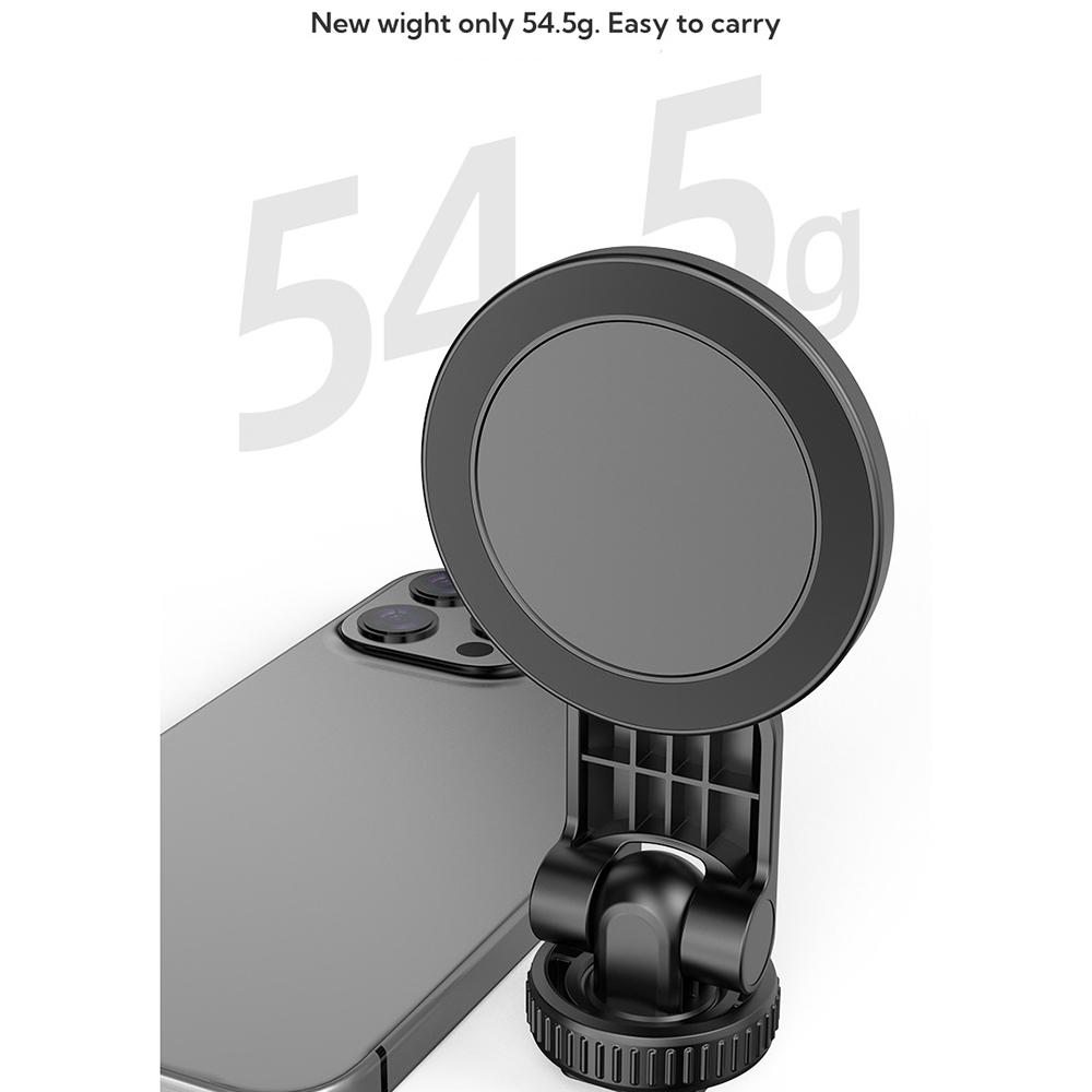 MG06 Magnetic Cold Shoe Phone Stand Adjustable 1/4 Screw Thread Vlog Live Streaming Phone Bracket