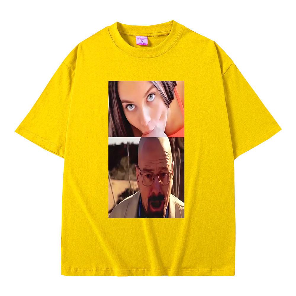 TV Show Breaking Bad Heisenberg Funny Graphic Tshirt Unisexs Women Casual Humor T Shirts Oversized Short Sleeve Tops Streetwear