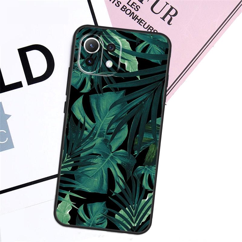 Tropical Leaf Pattern Case For Xiaomi 17 Pro Max 14 15 Ultra 13T 15T 14T Pro POCO X7 Pro X5 X6 F5 F6 F7 F8 Cover