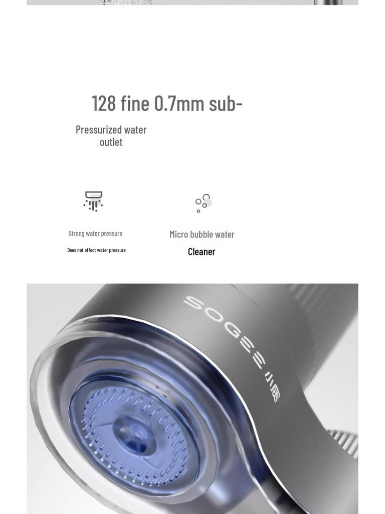 Kompakter Entkalkungs- und Chlorentfernungs-Trinkwasserfilter für Küchenarmaturen