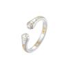Gold-Plated Cat Paw Open Ring for Women - Cute, Fashionable, and Versatile Statement Piece