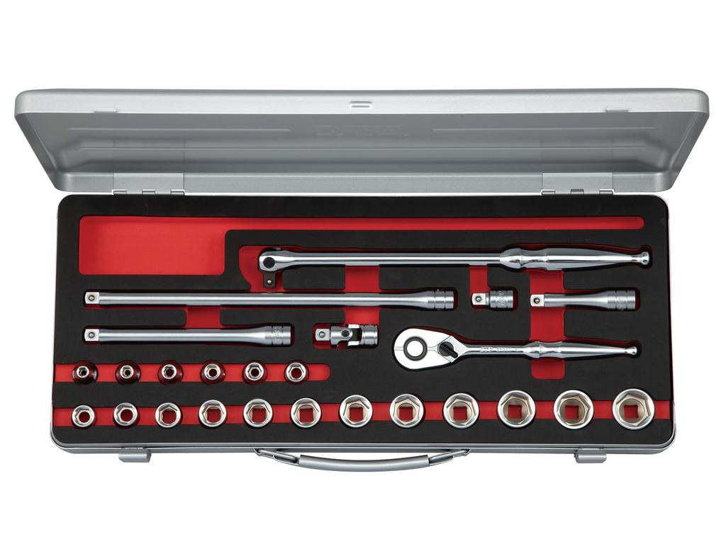 Kyoto Machinery Tools Socket Wrench Set Hexagon TB325A (KTC) 9.5sq. [25-piece]