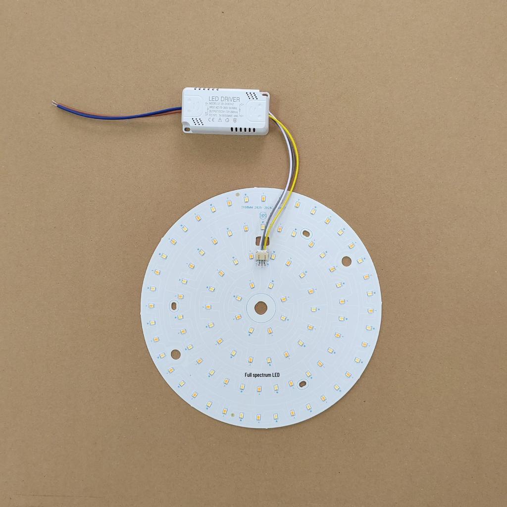 Full Spectrum LED Ceiling Fan Light with Magnetic Base and Wire Clips