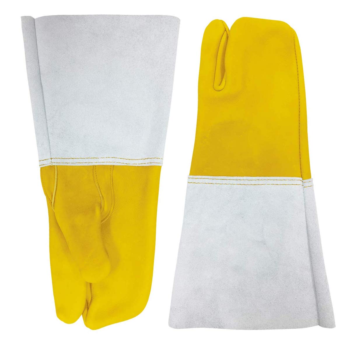 

Ace Cow Welding Total Size L 1 Pair [ACE] Gloves, Crest, 3-Finger Gloves, Length Approx. 34.5cm, (AG302),