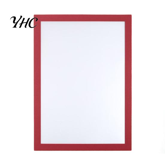 Magnetic Photo Frame for Refrigerator Picture Wall Mount Self-Adhesive A3/ A4 Size Clear PVC Display Case Document Holder Door Window Wall-mounted A4 красный