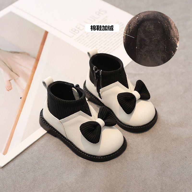 2024 Fată Bebeluș Cizme Scurte de Pluș cu Talpă Moale Pantofi din Piele pentru Copii Pantofi de Prințesă la Modă Pantof pentru Copii pentru Fată Bota Infantil Menina