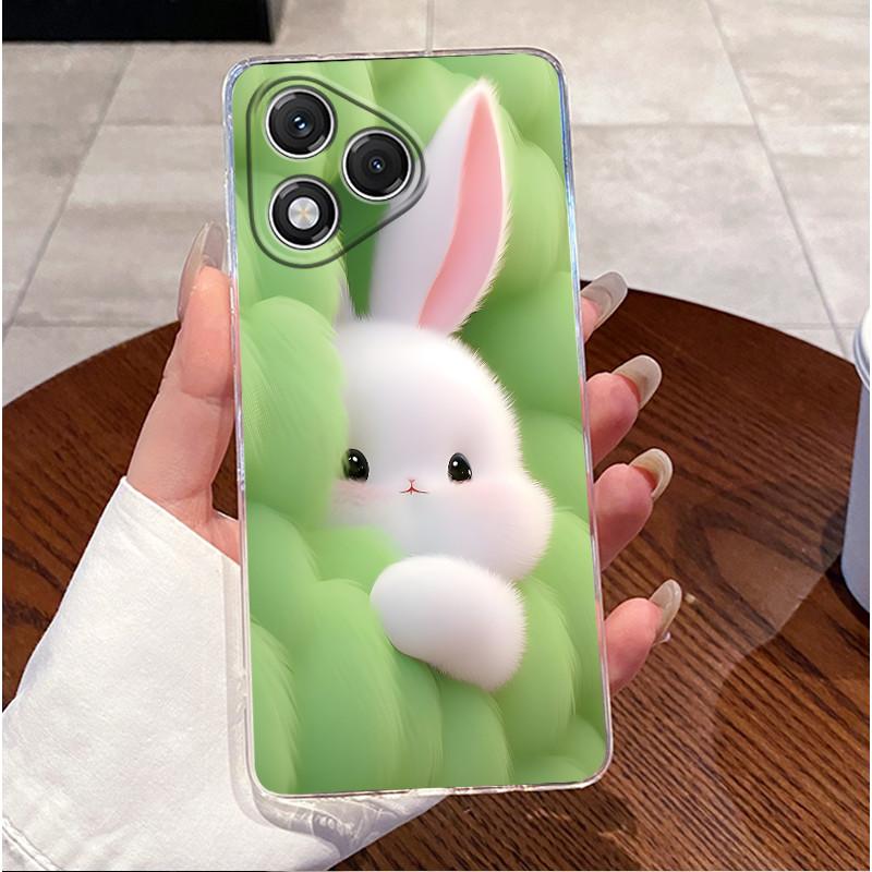 For Honor 400 Lite 5G Case ABR-NX1 Clear Luxury Cute Love Rabbit Funny Cool TPU Soft Silicone Casing Honor 400Lite Back Cover