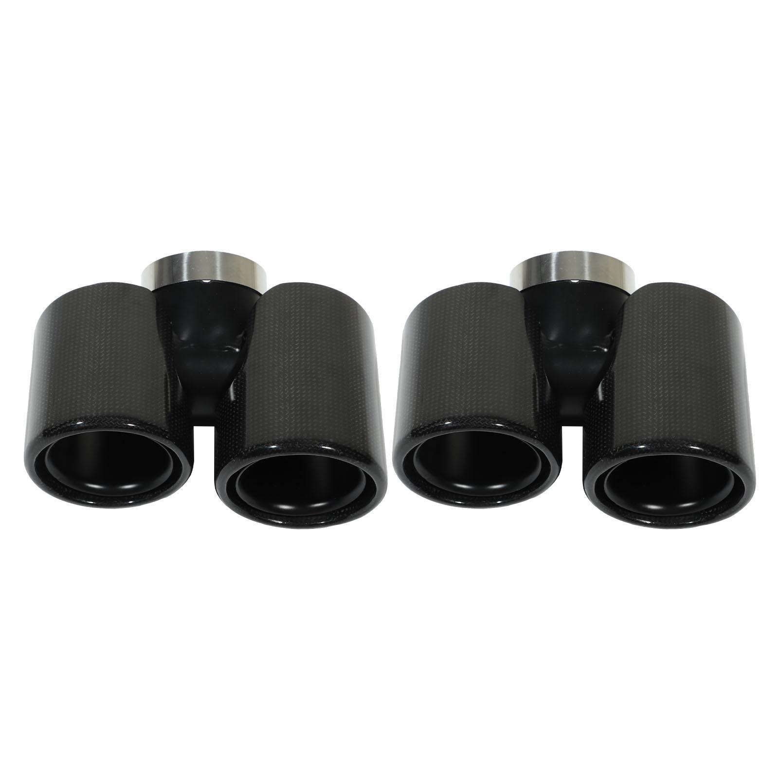 

Quad Exhaust Tip Stainless Steel Carbon Replacement for DeNaFender 90 110 L663
